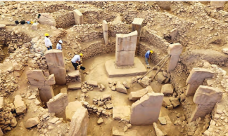 Göbeklitepe kazılarından bir görünüş