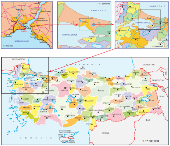 Ölçek ve gösterilen alan ilişkisi