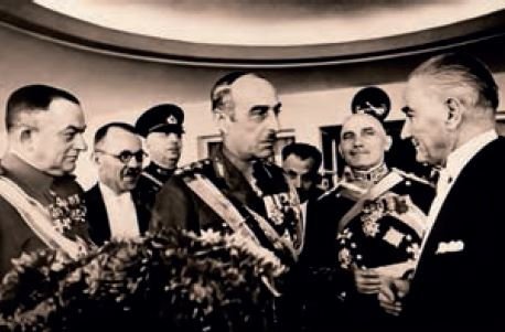 Atatürk’ün Yugoslavya Genelkurmay Başkanı ile görüşmesi