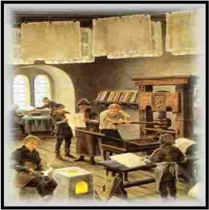 Modern anlamda matbaa, ilk kez 1450’lerde Alman Johann Gutenberg tarafından icat edilmiştir.