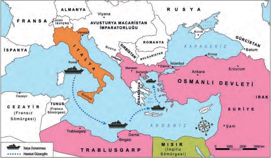 Trablusgarp Savaşı sırasında İtalya donanmasının harekâtı